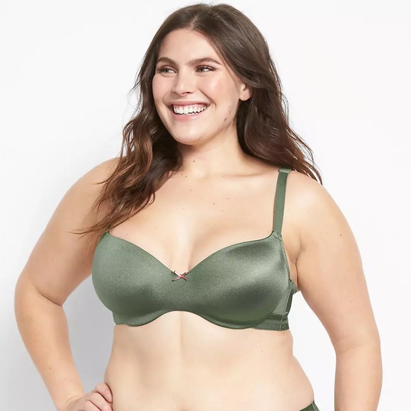 Cacique Smooth Lightly Lined Balconette Bra With Convertible Lace Back Size 40G - Picture 3 of 11